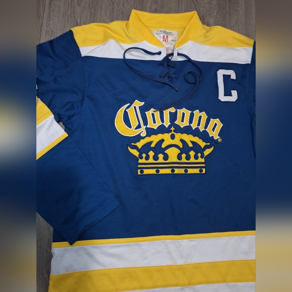 Vintage 90's Corona Hockey Jersey #6 Mens Size M Calhoun Sportswear - Picture 3 of 5
